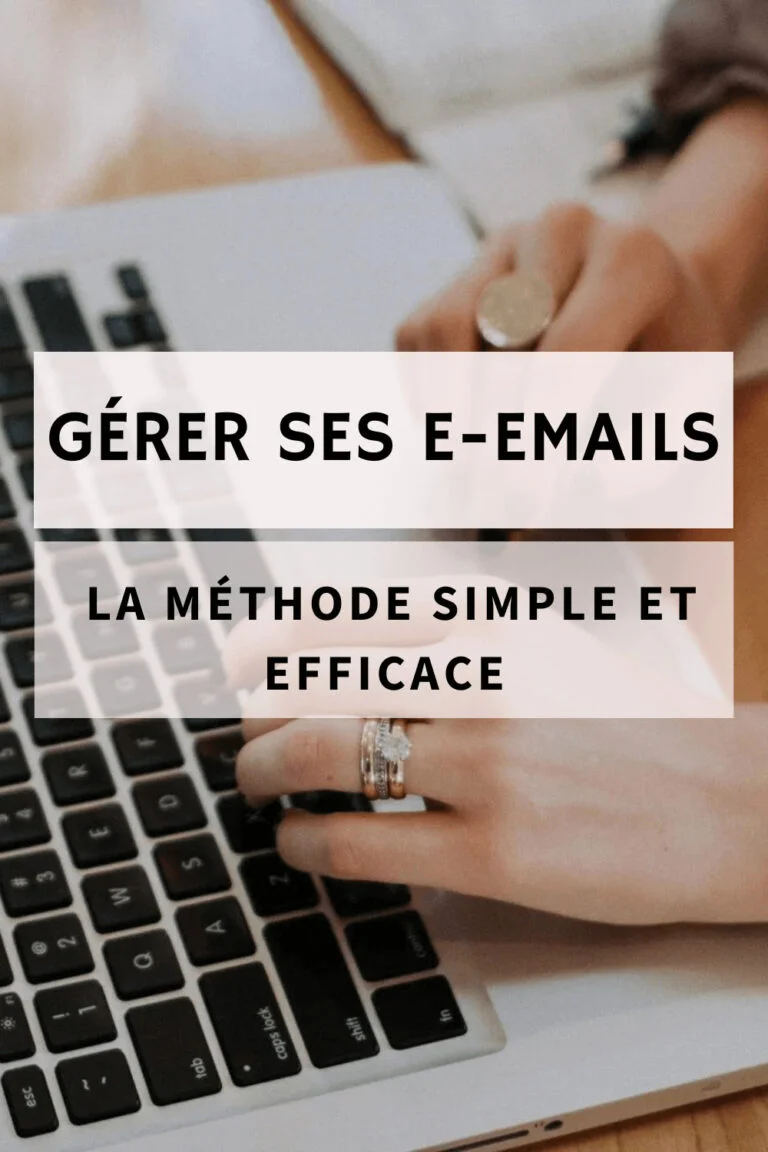 Comment gérer ses e-mails - Une méthode simple et efficace